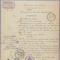 Arrt municipal du Chesne ordonnant la fermeture des colombiers, 1926 (cote : 10O/LE-CHESNE 1)