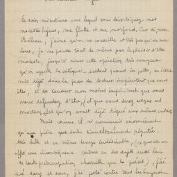 Lettre de Jean Rogissart adresse  son ami mile Faynot prenant en compte ses reproches sur son pome Cits, 22 septembre 1934