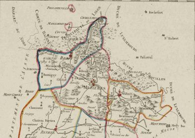 Carte des Ardennes pendant la priode rvolutionnaire