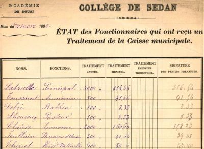 Collecte de documents anciens au lyce Pierre Bayle de Sedan