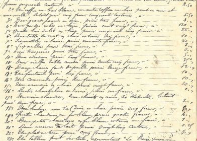 Extrait dun inventaire aprs dcs du 28 janvier 1899 devant Matre Terrien, notaire  Fumay