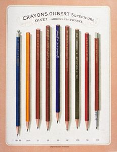 Affiche publicitaire des crayons Gilbert (Cote 3Fi-2986-18)
