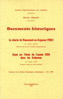 Documents historiques : la Charte de Beaumont-en-Argonne (1182)