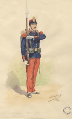 Planche 6 - Soldat du 147e régiment d’infanterie (1900-1905).