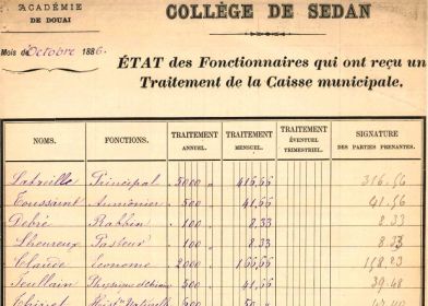 Collecte de documents anciens au lycée Pierre Bayle de Sedan