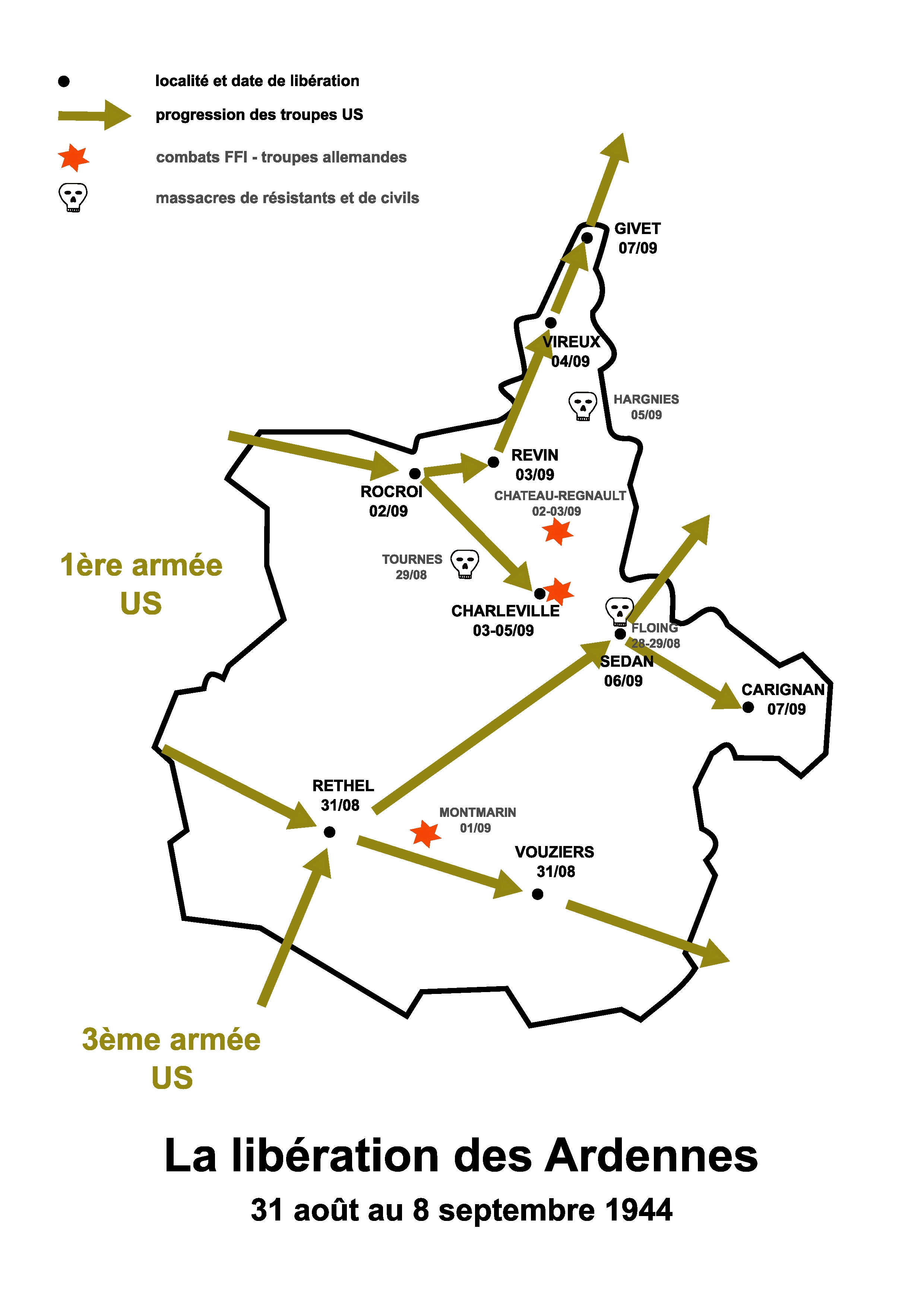 carte liberation ardennes