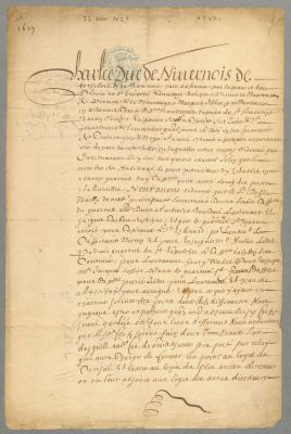 Lettre de Charles de Gonzague nommant un capitaine par quartier