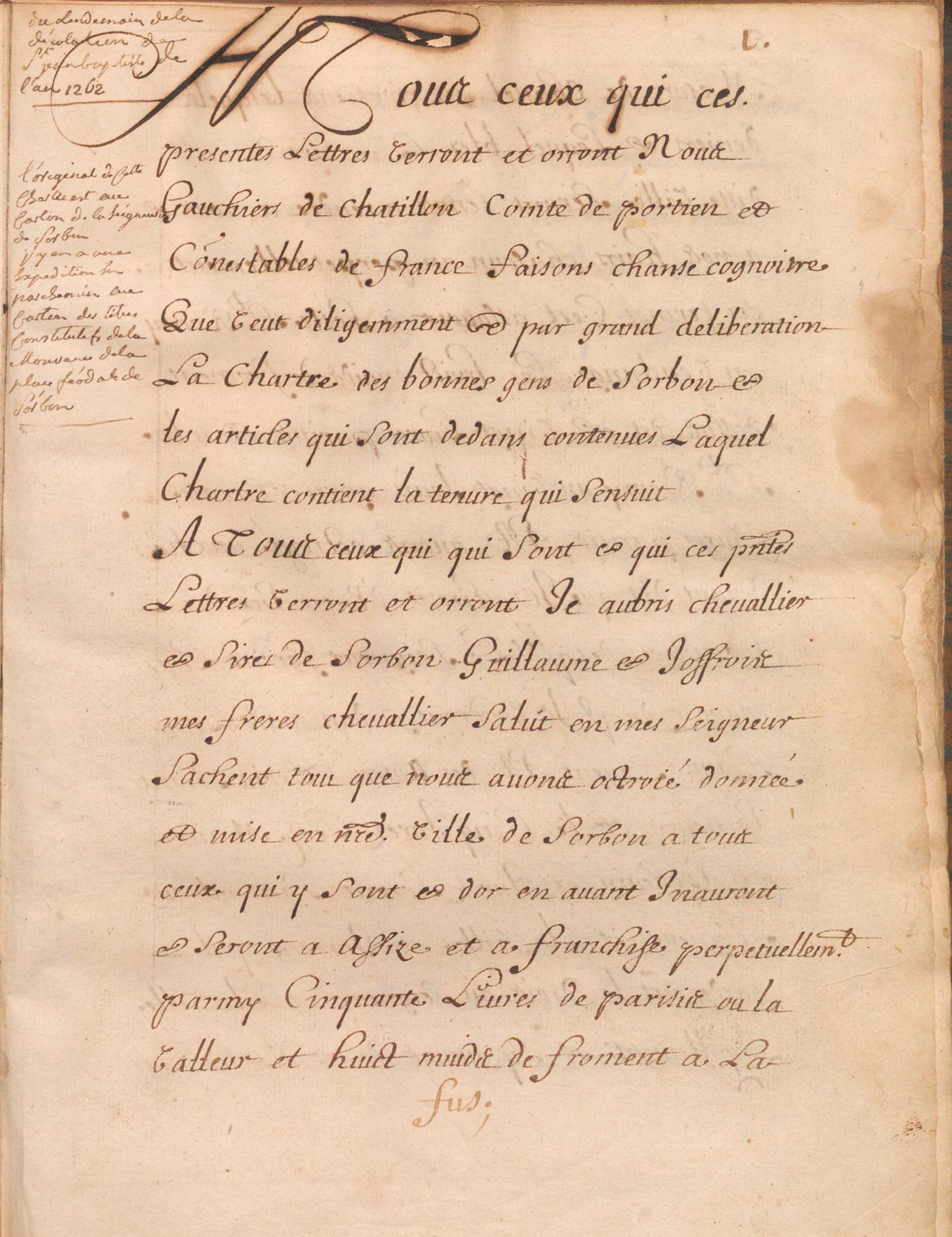 Archives de la famille de Rémont