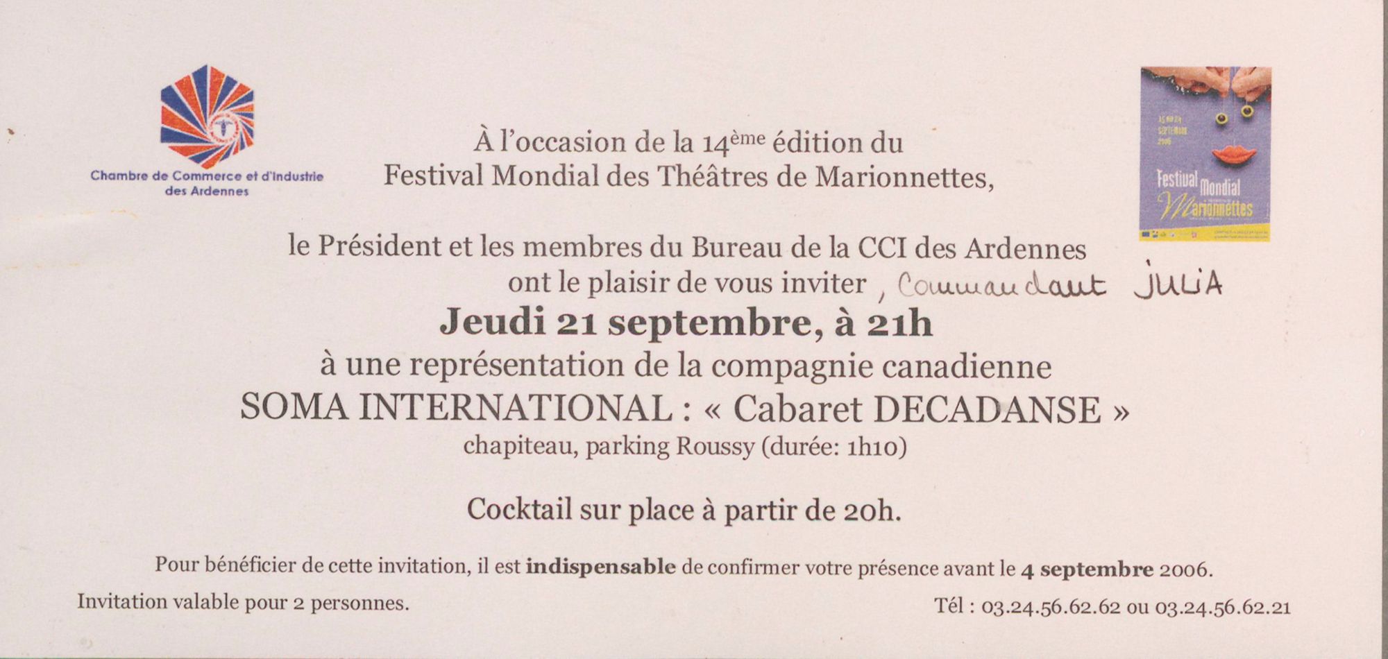 Chambre de commerce et d’industrie :