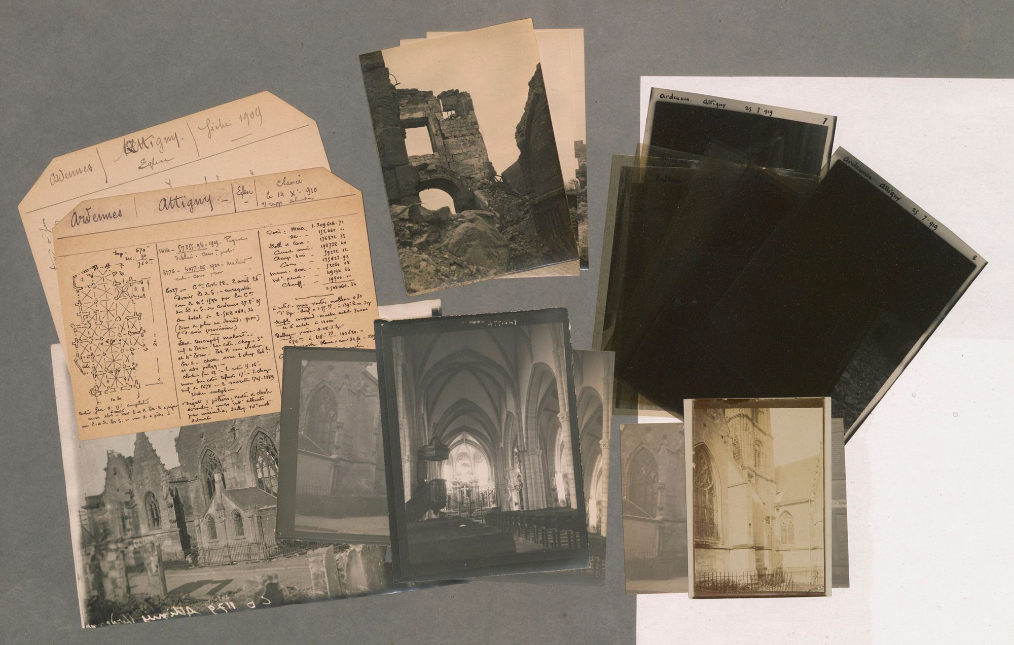 Photographies inédites d’églises ardennaises au début du XXe siècle