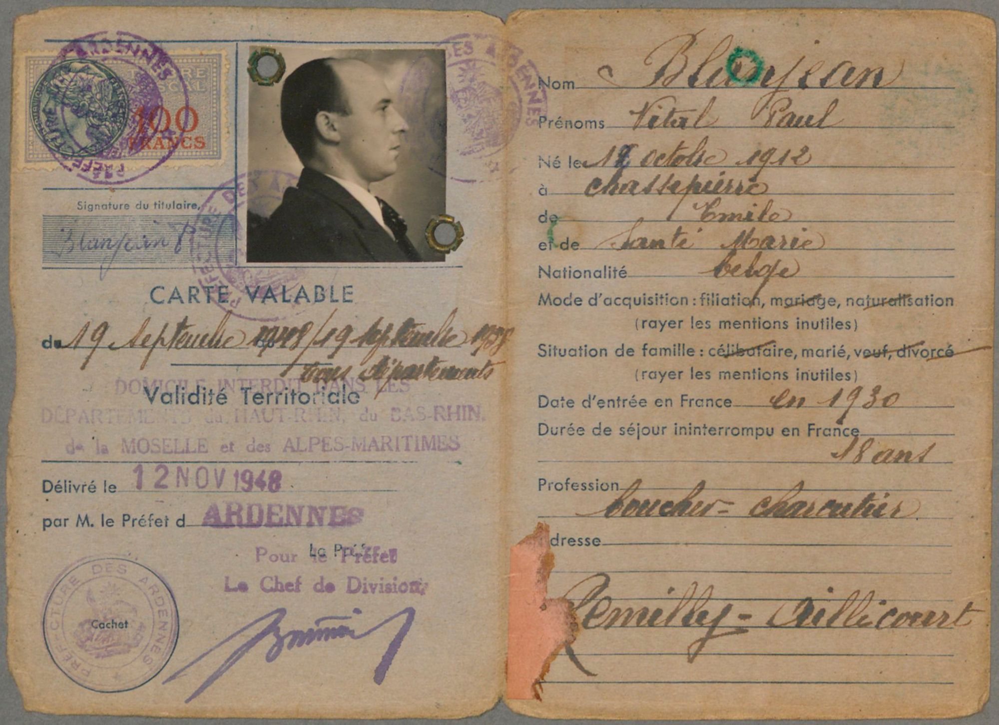 Dossiers d'étrangers